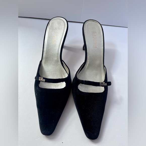 Ralph Lauren Mule Black velvet women’s size 10 - Picture 1 of 7